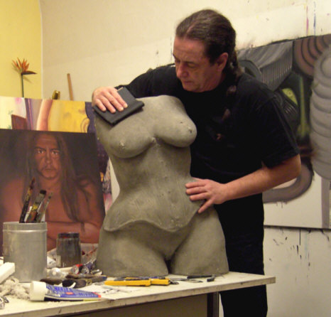 Carlos im Atelier