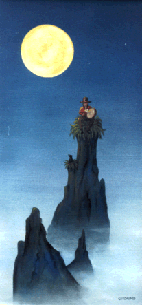 raven on the rocks